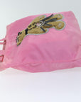 PRD Hand Bag Nylon Pink Auth yk