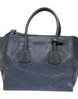 PRD Hand Bag Leather way Blue Auth yk
