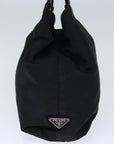 PRD Hand Bag Nylon Black Auth yk