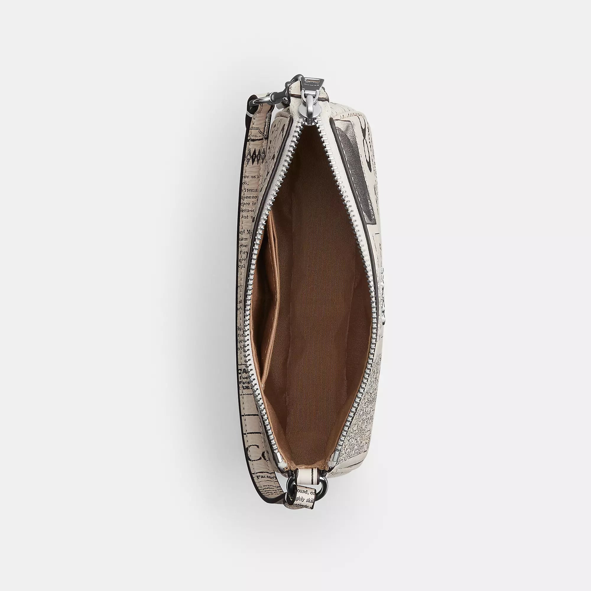 Nolita 19 With Newspaper Print (Silver/Chalk)