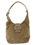 FNDI Corduroy Shoulder Bag Hand Bag Khaki Brown
