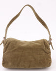 FNDI Mamma Baguette Corduroy Shoulder Bag Khaki Brown 26725
