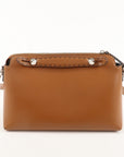 FNDI By The Way Medium Leather 2Way Bag Hand Bag Brown 8BL146