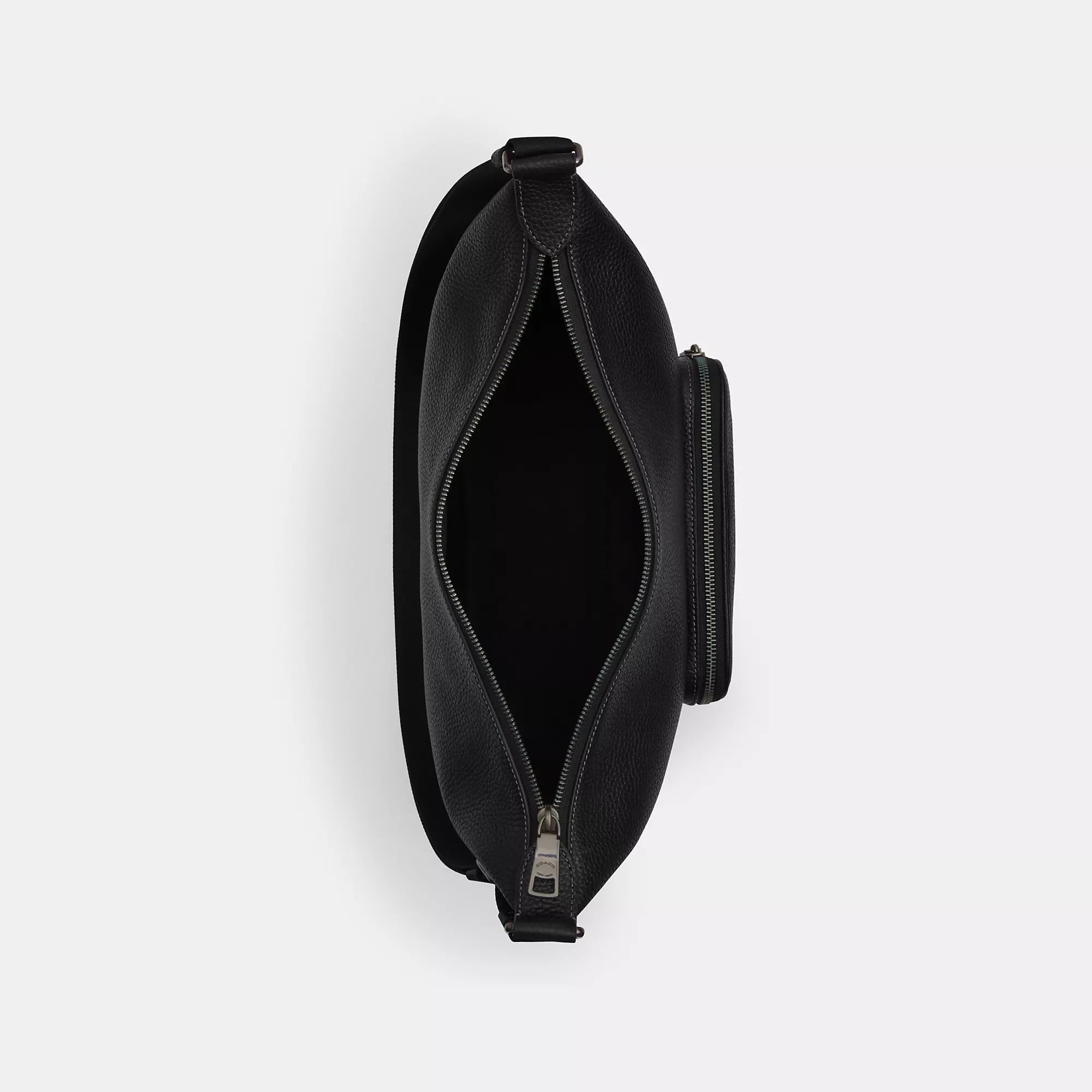 Finn Crossbody Bag With Pockets (Gunmetal/Black)