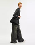 Ella Shoulder Bag (Gunmetal/Black)