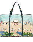Blue LV Ailleurs Cabas Promenade GM Tote Bag