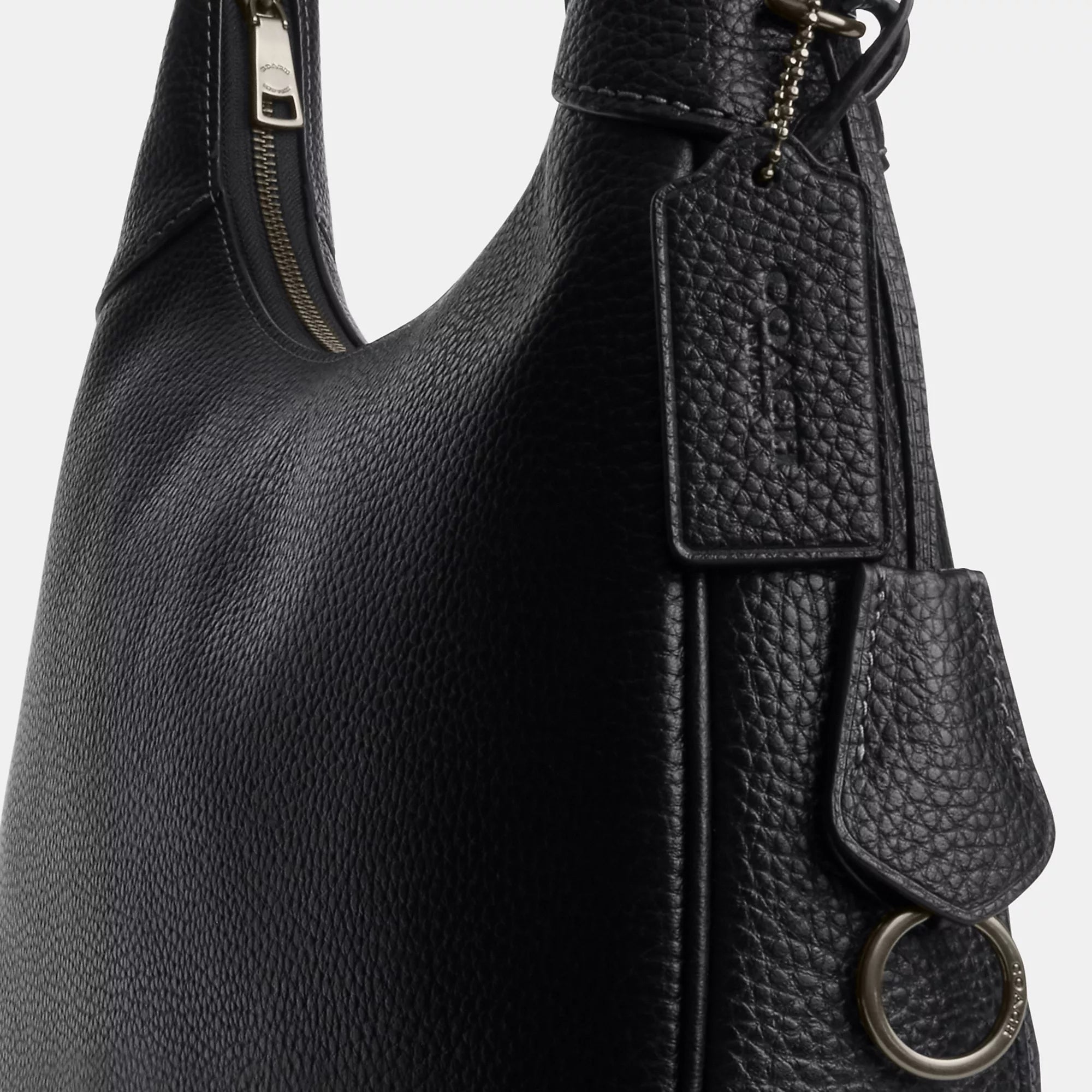 Ella Shoulder Bag (Gunmetal/Black)