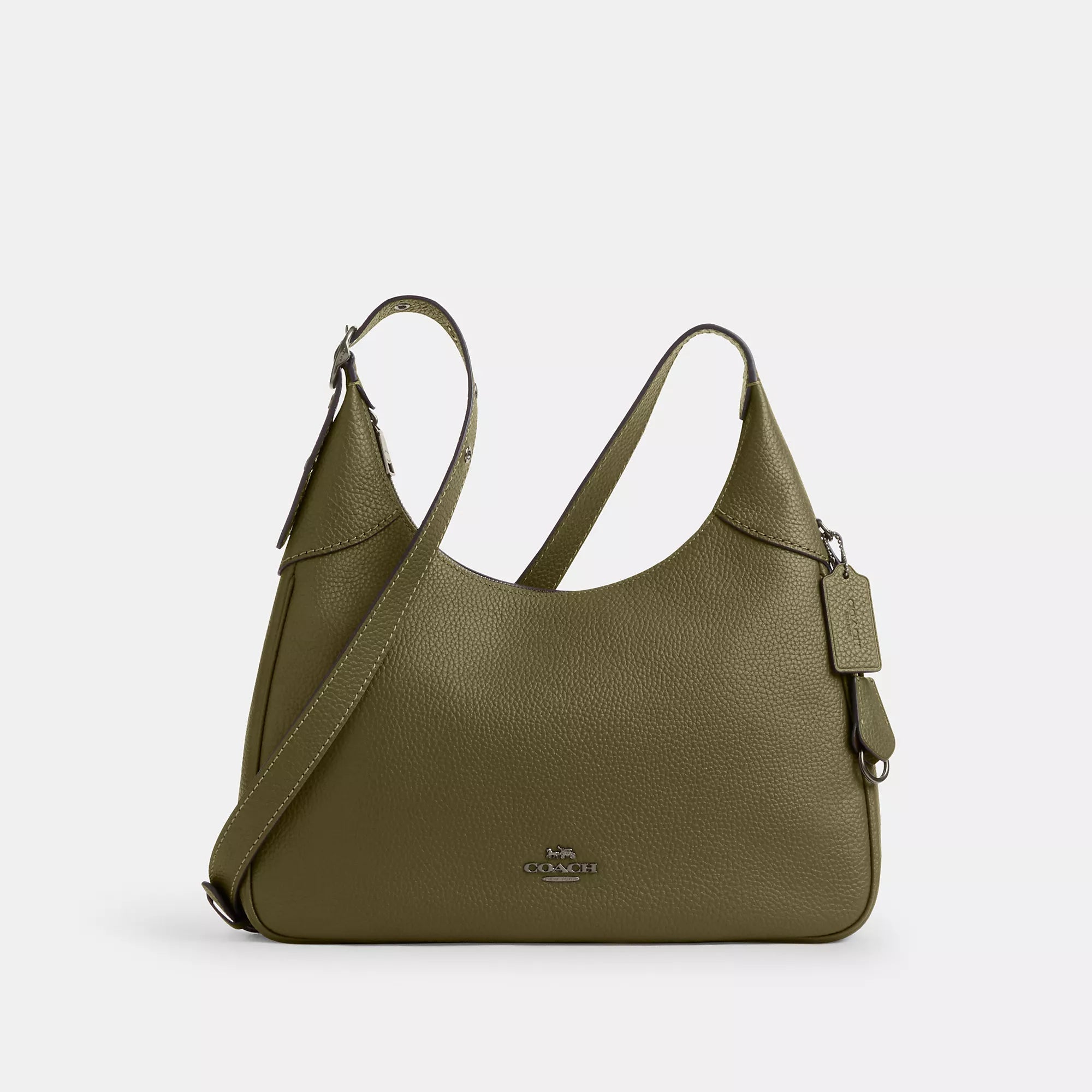 Ella Shoulder Bag (Gunmetal/Black)