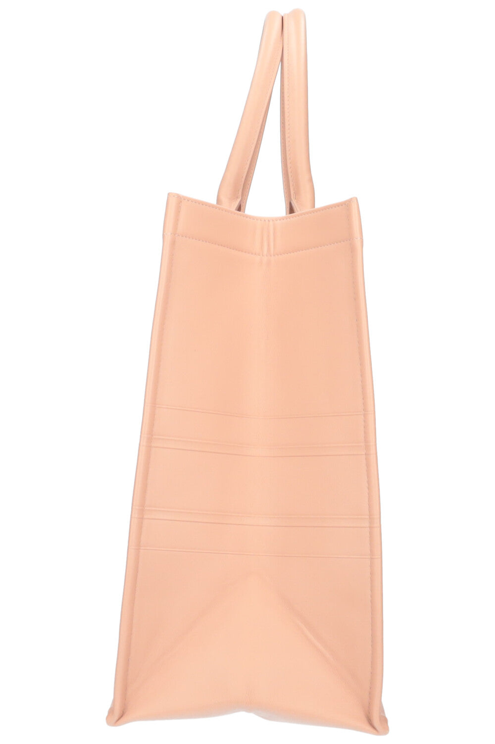 CHRISTIAN DOR Calfskin Embossed Book Tote Rose Des Vents