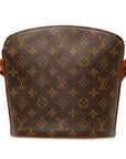 Brown LV Monogram Drouot Crossbody Bag