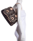 FNDI Black & Nude Lace Limited Edition B Handbag