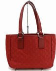 Brand Inspired GCCI Tote Bag Red Canvas