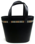 Brand Inspired BBERRY London Hand Bag Black Leather (SHC-)