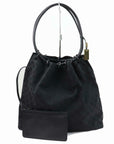 Brand Inspired GCCI Tote Bag Black Canvas (SHC-)