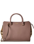 BBERRY Banwell Small Check Canvas & Leather Satchel