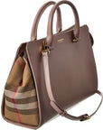 BBERRY Banwell Small Check Canvas & Leather Satchel