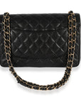 CHNL Black Quilted Caviar Jumbo Classic Double Flap Bag