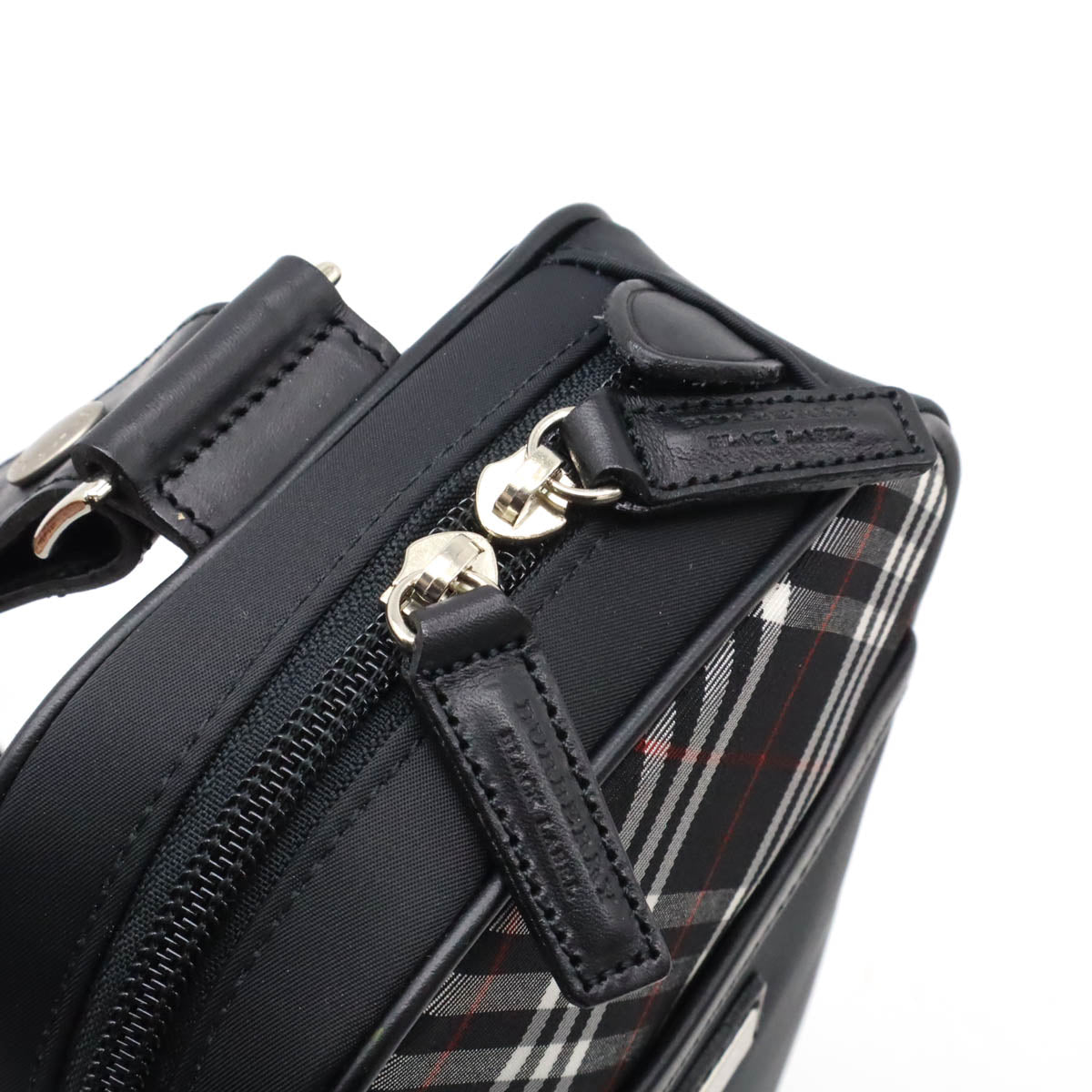 BBERRY Black Label Nylon Canvas/Leather Shoulder Bag