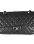 CHNL Black Quilted Caviar Medium Classic Double Flap Bag