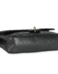 CHNL Black Quilted Caviar Medium Classic Double Flap Bag