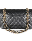 CHNL Black Quilted Caviar Medium Classic Double Flap Bag