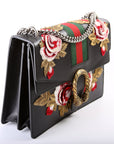 GCCI Dionysus Leather Floral Embroidered Shoulder Medium