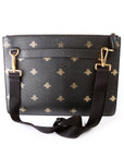 GCCI Bee Star Leather Messenger Bag