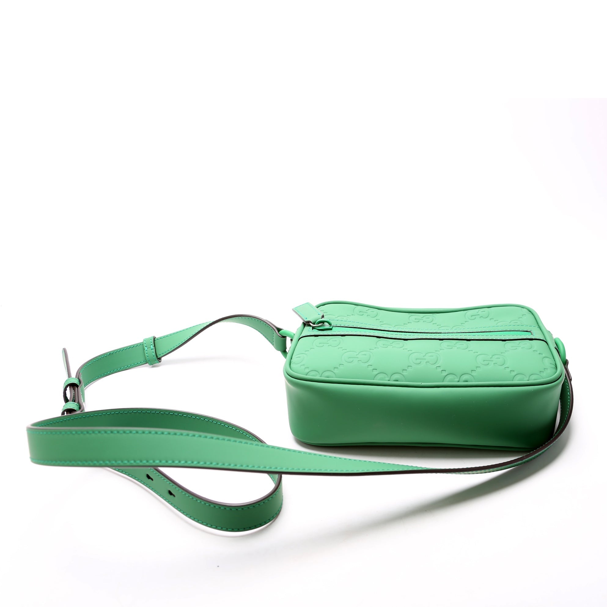 GCCI GG Rubber Effect Leather Small Crossbody