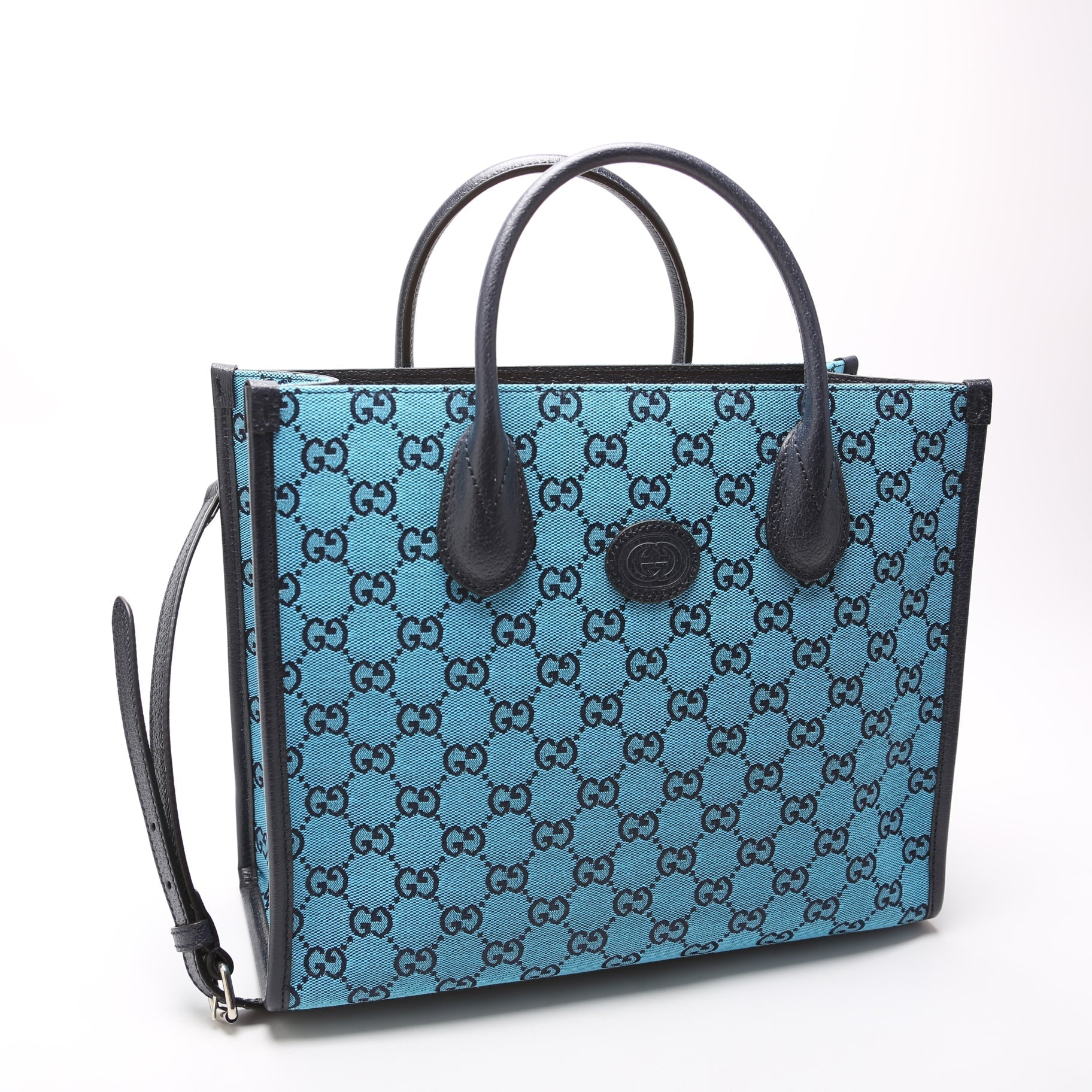 GCCI GG Canvas Interlocking GG Small Tote