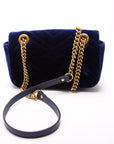 GCCI Marmont Shoulder Mini Velvet Flap