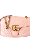 GCCI Marmont Leather Shoulder Medium Pink
