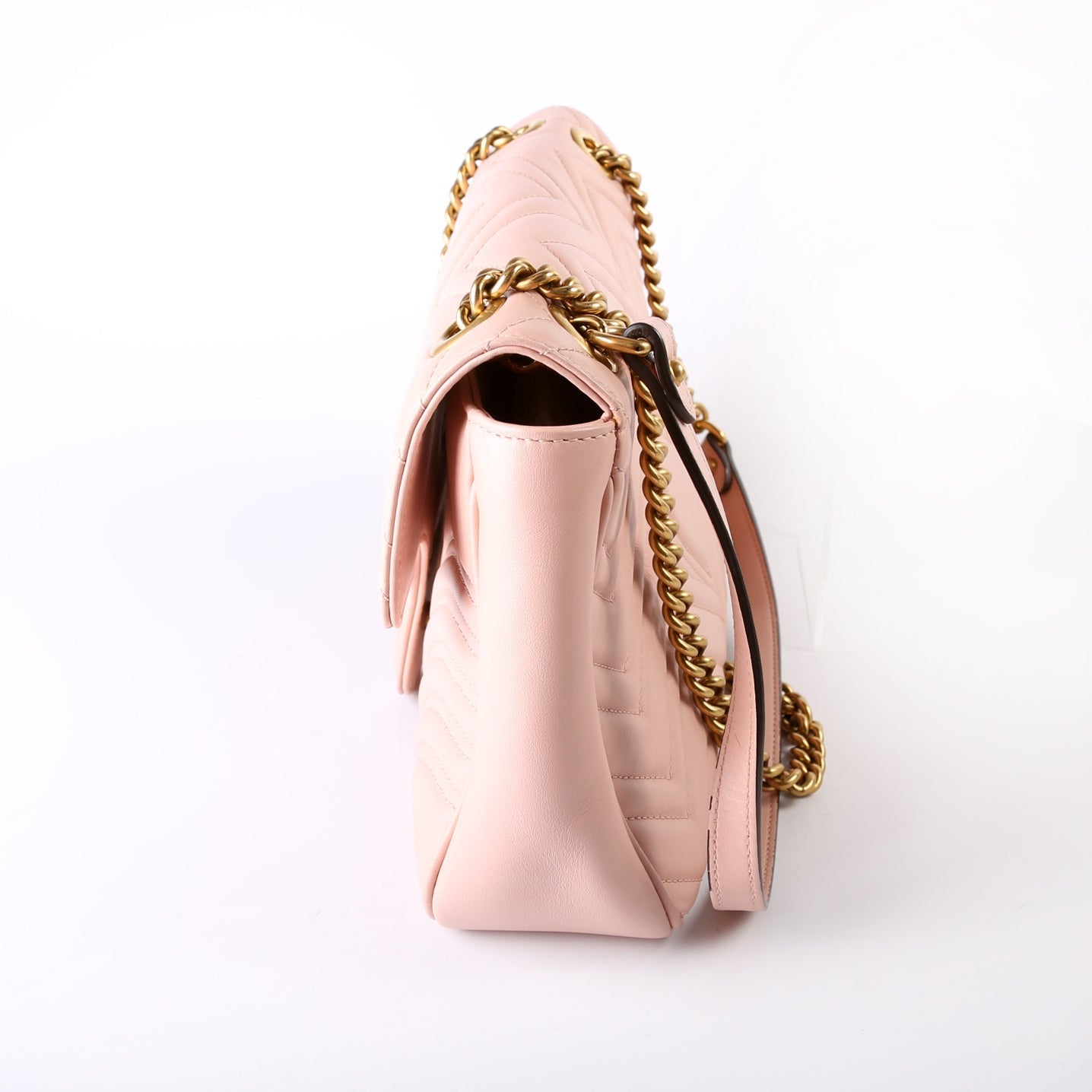 GCCI Marmont Leather Shoulder Medium Pink