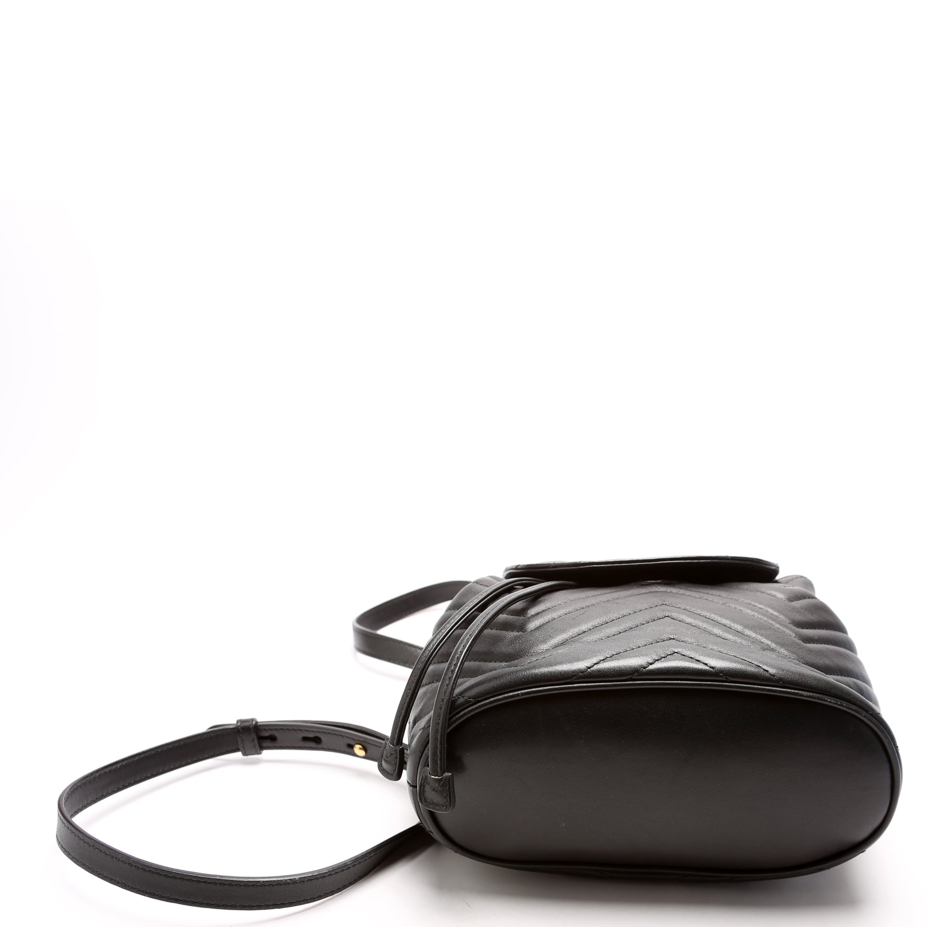 GCCI Marmont Mini Backpack Leather Black