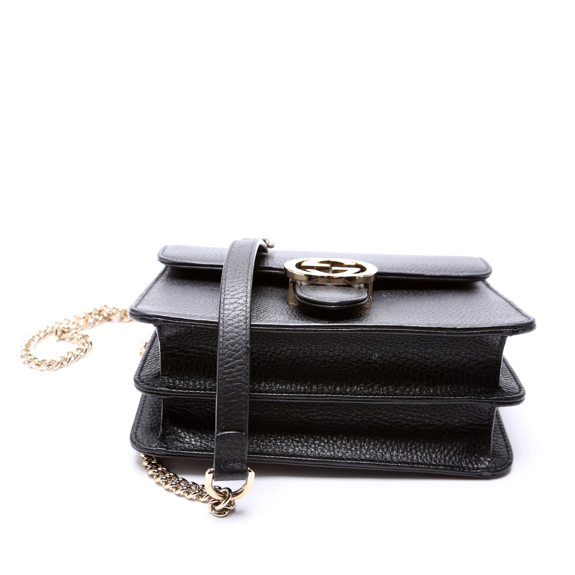 GCCI Interlocking Small Crossbody Black