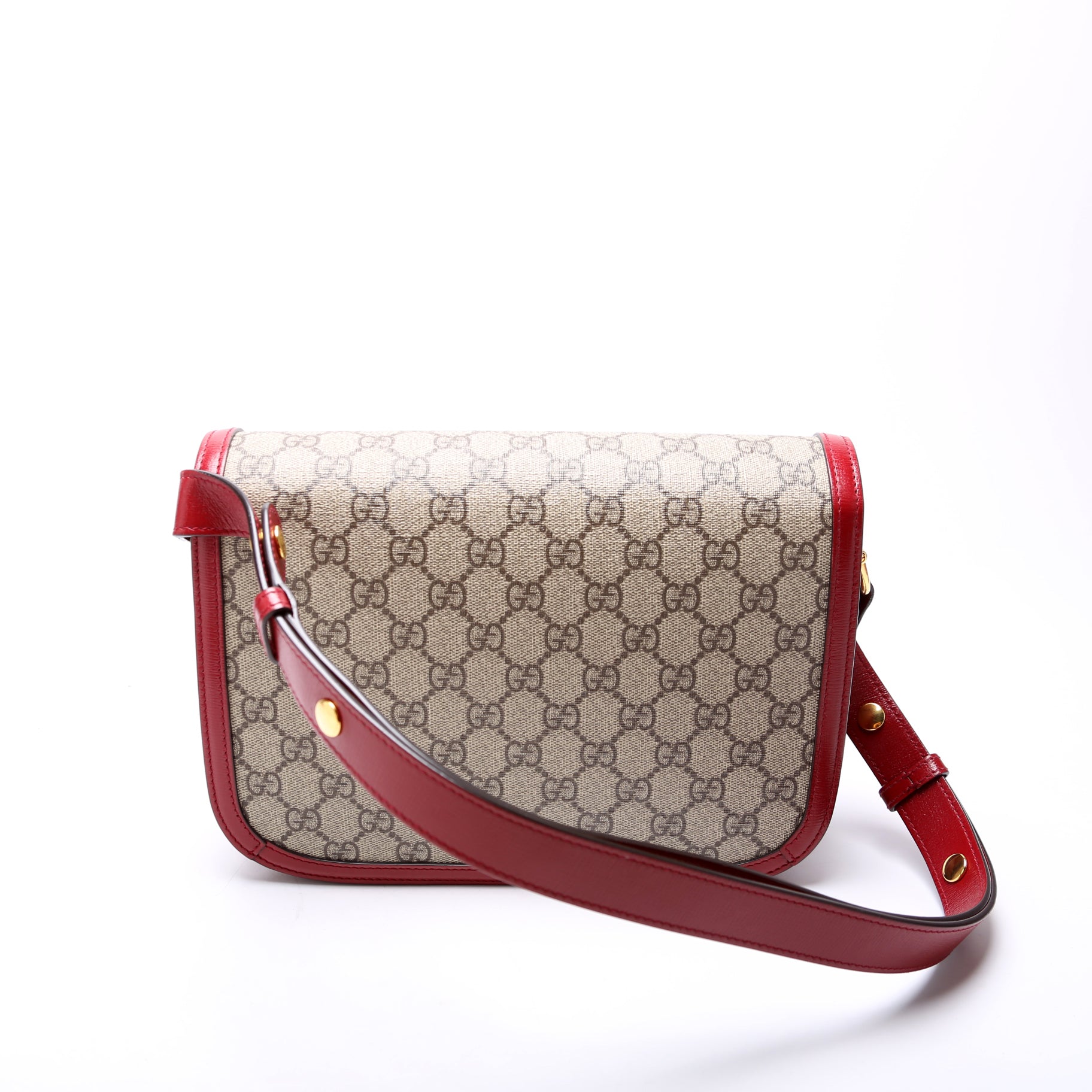 GCCI Horsebit Shoulder Bag Red
