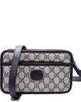 GCCI GG Supreme Interlocking Mini Bag Blue