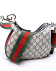 GCCI GG Supreme Attache Small Shoulder Bag Navy