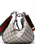 GCCI GG Supreme Attache Small Shoulder Bag Navy