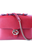 GCCI Large Interlocking GG Shoulder Bag Red
