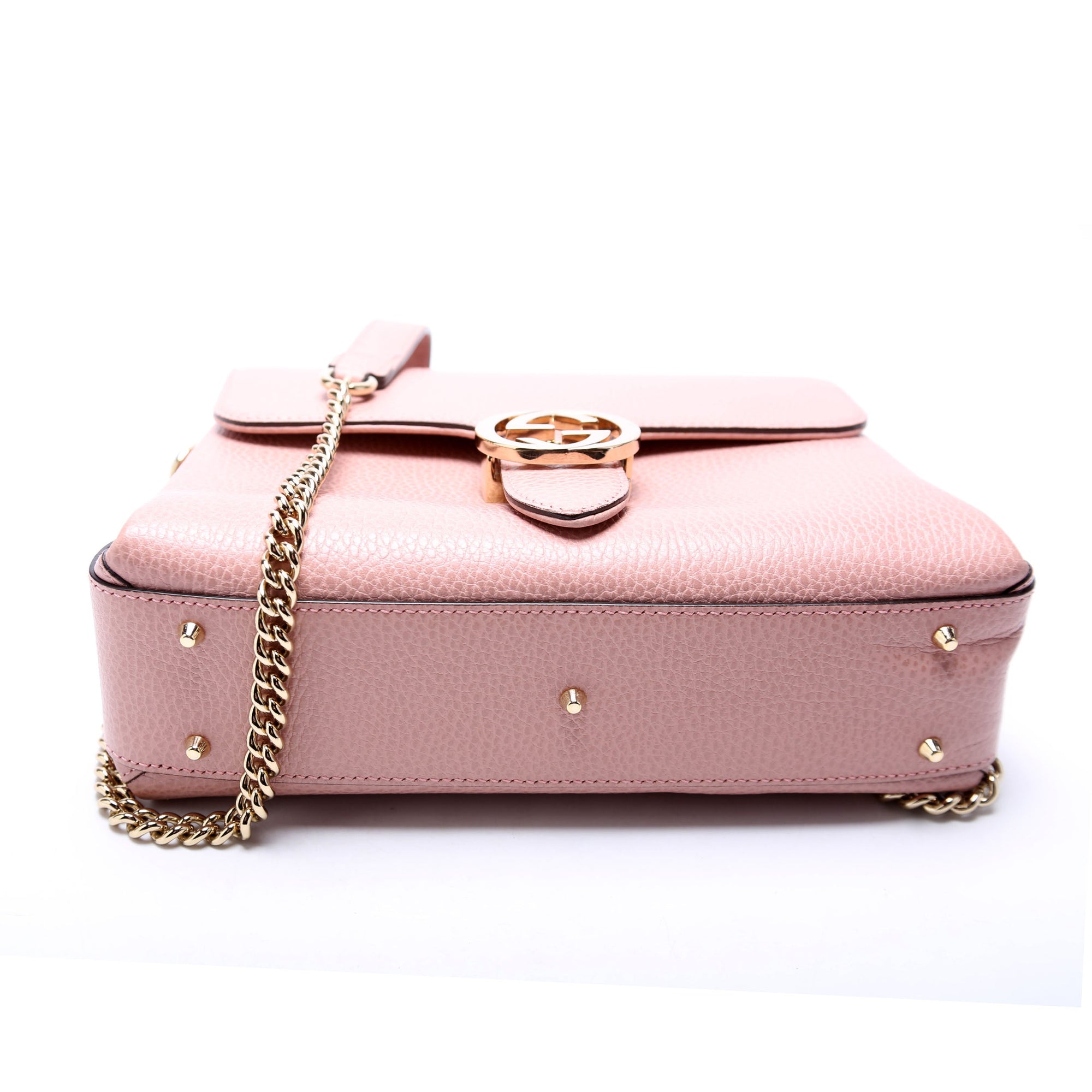 GCCI Medium Interlocking Satchel Pink