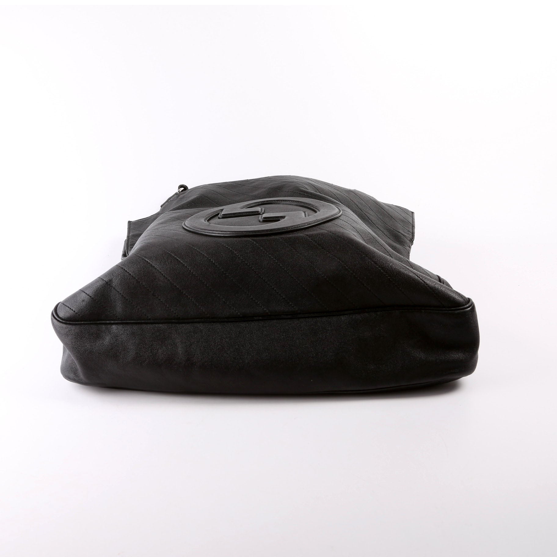 GCCI Blondie Medium Leather Tote Black