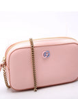 GCCI GG Marmont Leather Super Mini Shoulder Bag Pink