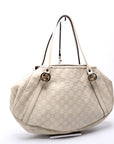 GCCI GCCIssima GG Twins Medium Tote White