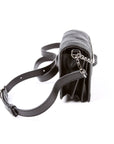 GCCI GG Nylon Enamel Mini Chain Bag Black