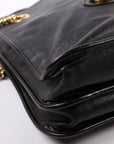 GCCI Horsebit Large Leather Tote Black