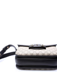 GCCI GG Supreme Horsebit Soft Medium Shoulder Bag Black