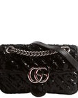 GCCI Marmont Sequin Shoulder Mini Flap Black
