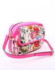 GCCI Flora Canvas Crossbody Pink