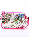 GCCI Flora Canvas Crossbody Pink