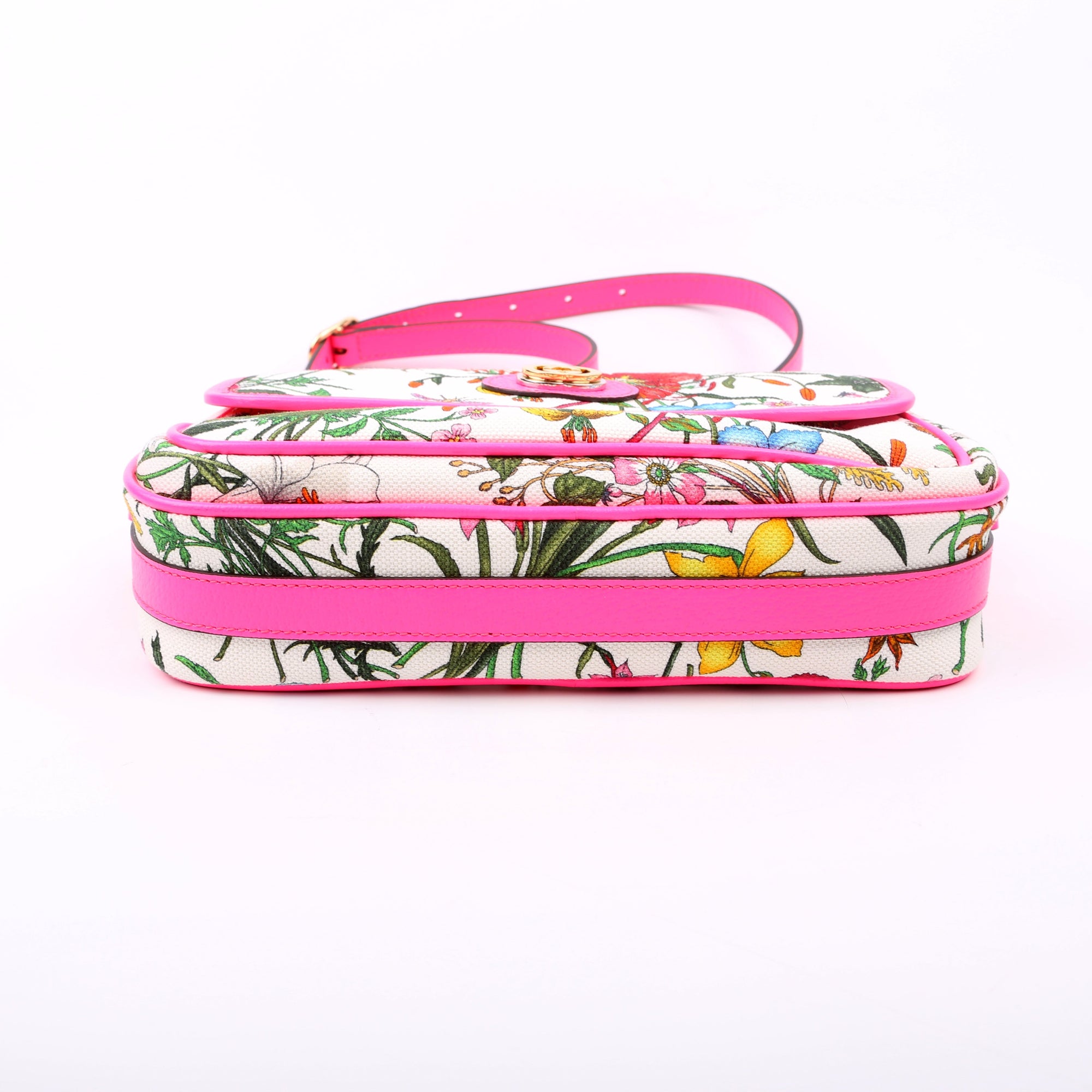 GCCI Flora Canvas Crossbody Pink